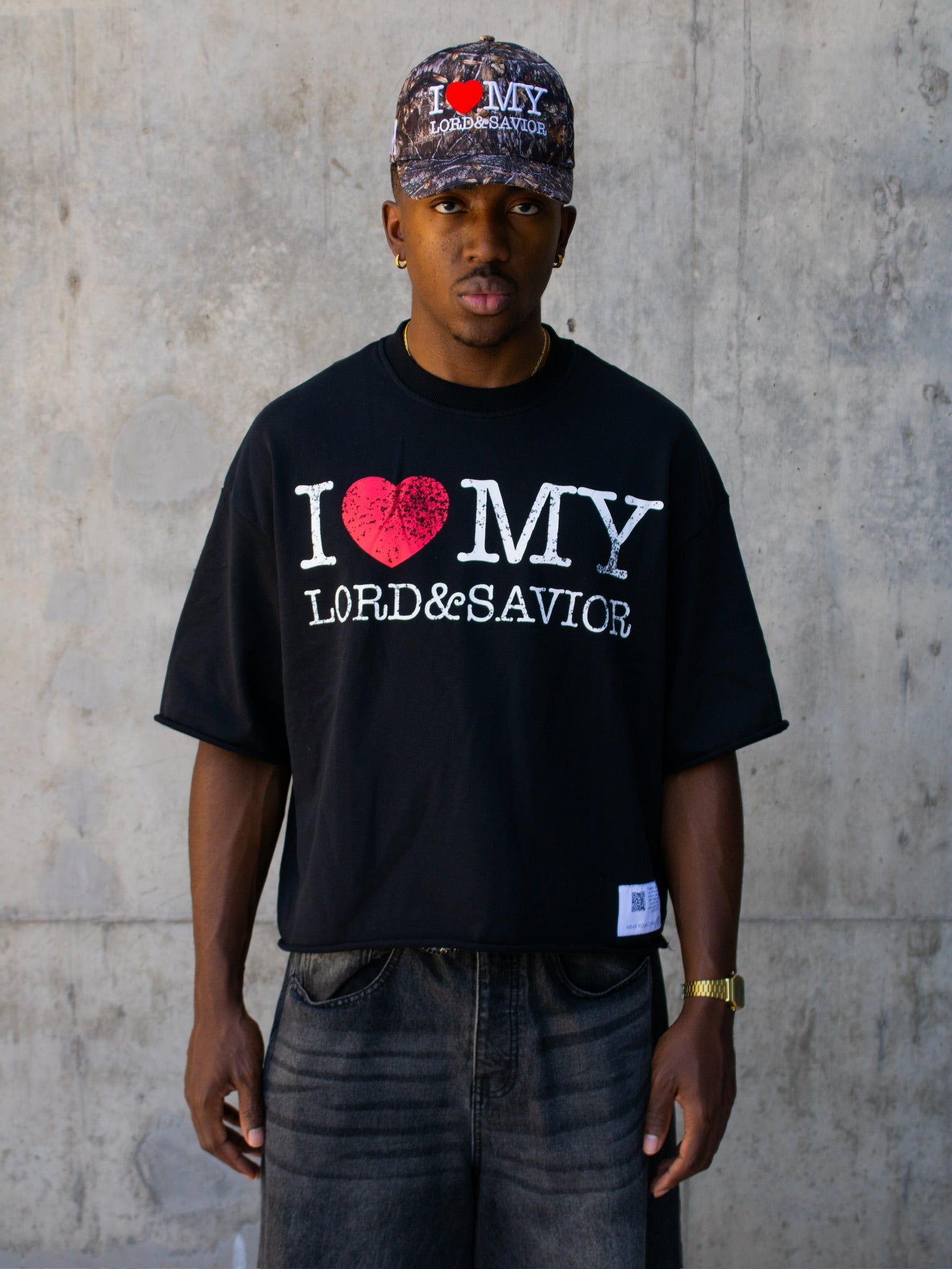I LOVE MY LORD&SAVIOR TEE BLACK
