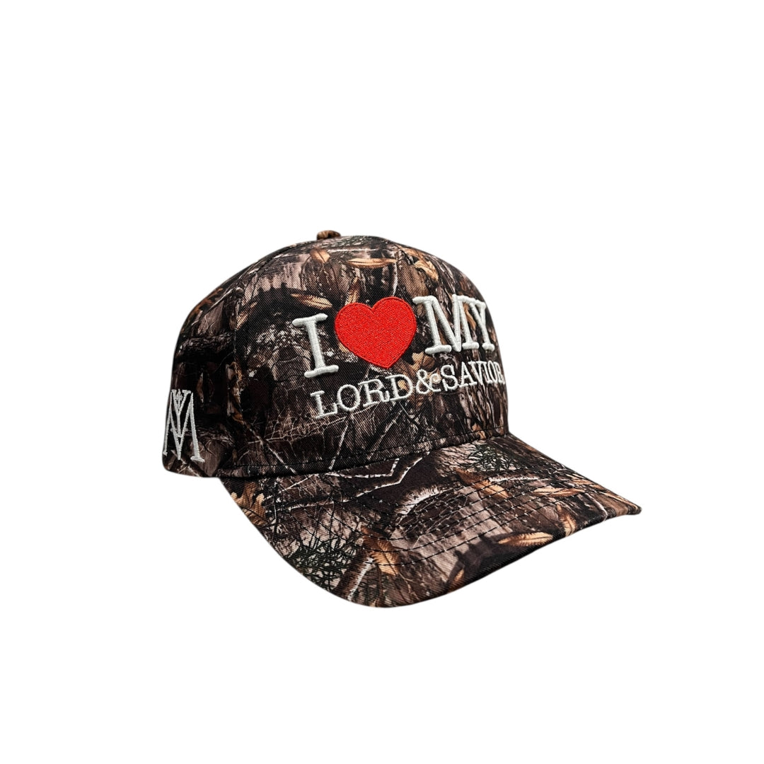 [PRE-ORDER-SHIPS 2-3 WEEKS] I <3 MY LORD & SAVIOR CAMO HAT