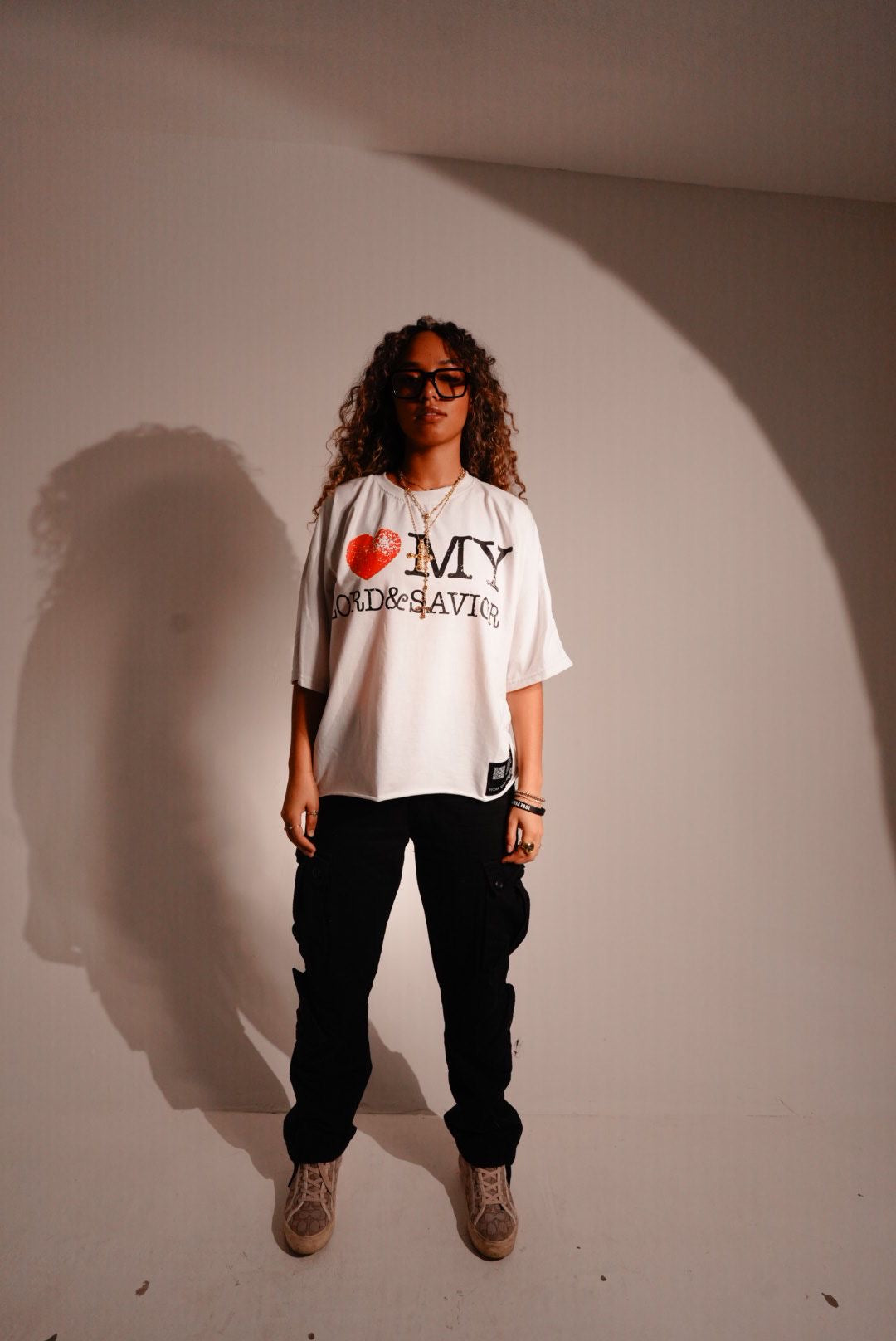 I <3 MY LORD & SAVIOR TEE WHITE