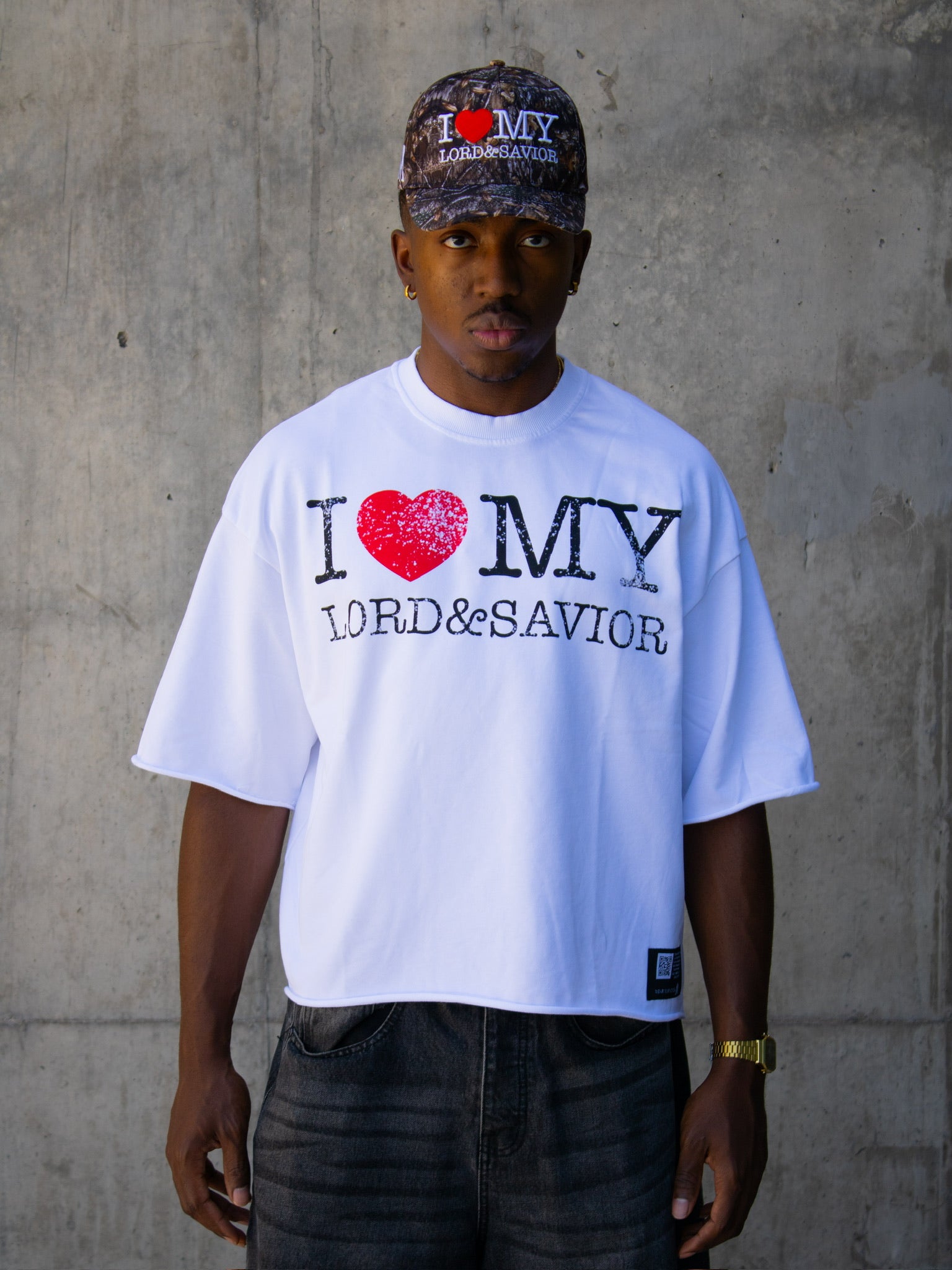 [PRE-ORDER-SHIPS 2-3 WEEKS] I LOVE MY LORD&SAVIOR TEE WHITE