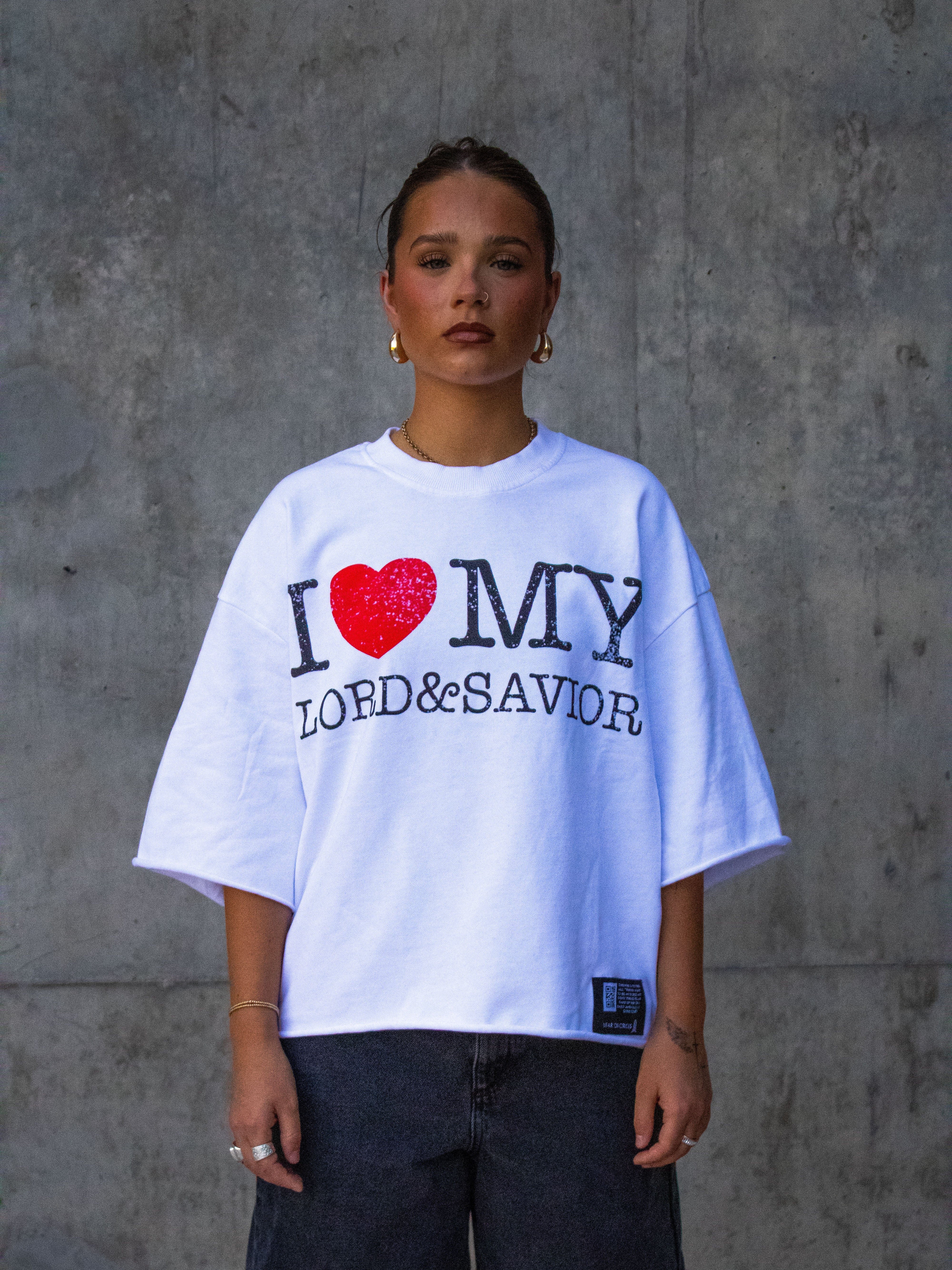 [PRE-ORDER-SHIPS 2-3 WEEKS] I LOVE MY LORD&SAVIOR TEE WHITE